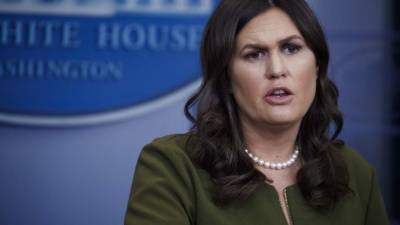 Sarah Huckabee Sanders, portavoz de la Casa Blanca. EFE/Archivo