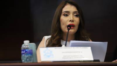 La diputada del Partido Salvador de Honduras (PSH), Iroshka Elvir.