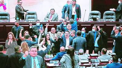 Sesión legislativa en el Congreso Nacional de Honduras.