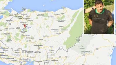 El hombre fue detenido en el municipio de Santa Cruz de Yojoa.