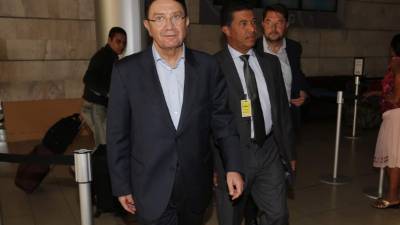 Taleb Rifai al llegar ayer a Toncontín.