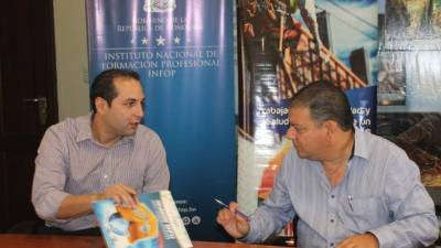 En el evento Cesar Pinto, Infop y Daniel Aguilar.