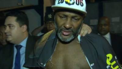 Antonio Carlos Rodrigues al momento de ser liberado.