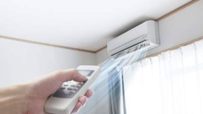 Air conditioner blowing cold air