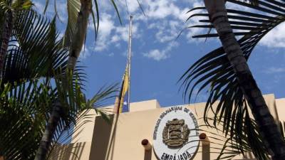 Sede diplomática de Venezuela en Tegucigalpa.