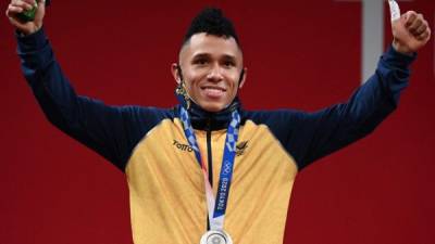 El bronce de Mosquera es la quinta medalla latinoamericana en Tokio-2020. Foto AFP.