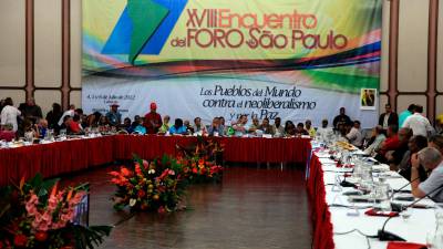 <b><span class=mln_uppercase_mln>Evento.</span></b> El Foro de Sao Paulo estará reunido en Tegucigalpa en el marco de la conmemoración de los 15 años del golpe de Estado.