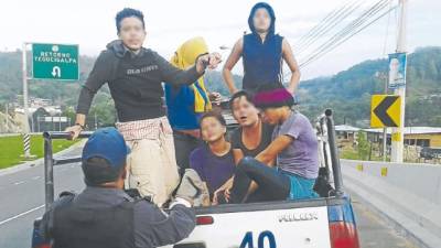 Seis menores fueron detenidas ayer.