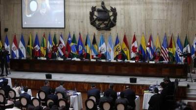 En la imagen, la vista de los magistrados de la Corte Interamericana de Derechos Humanos (CorteIDH). EFE/Archivo