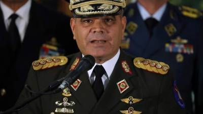 Vladimir Padrino, ministro de Defensa de Veezuela, cuando informaba sobre las operaciones en la frontera con la vecina Colombia.