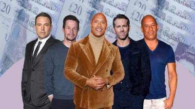 El intérprete estadounidense Dwayne Johnson, mejor conocido como ‘La Roca’, ha vuelto a encabezar la lista de los actores mejor pagados de Hollywood, según publica la revista 'Forbes'. Ben Affleck, Mark Wahlberg, ‘La Roca’, Ryan Reynolds y Vin Diesel están en el top 5.