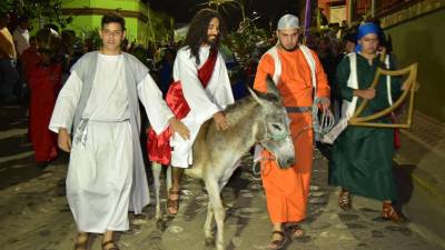 El Domingo de Ramos, el cuadro vivo será el Hossana en las Alturas de la entrada de Jesús a la capital de Israel.