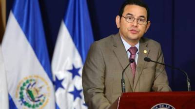 El presidente de Guatemala, Jimmy Morales. EFE/Archivo