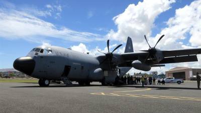 El avión “cazahuracanes” de la Reserva de la Fuerza Aérea de Estados Unidos regresó este jueves a Puerto Rico.