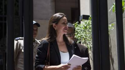 María Corina Machado acudió a la sede de la OEA en Caracas.
