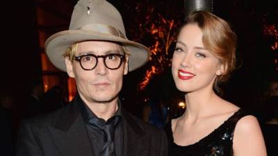 La pareja de famosos Johnny Depp y Amber Heard.