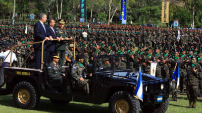 El Ejército de Honduras conmemoró hoy el 188 aniversario de fundación con ascensos de oficiales.