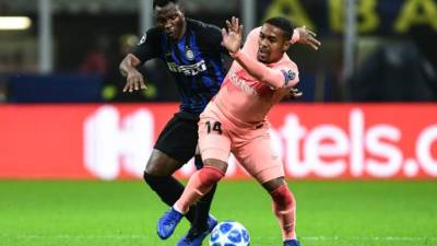 Malcom anotó el gol del Barcelona en Italia. FOTO AFP.