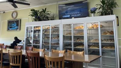 Fotografía de una cafetería latina en Hyattsville, Maryland (Estados Unidos).