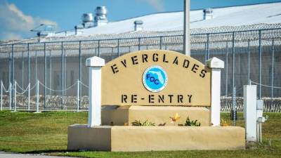 Entrada del centro de detención de Krome, en Miami, Florida. EFE/Archivo