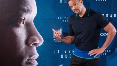 El intérprete Will Smith en una de sus presentaciones de su película 'La verdad duele'.