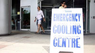 En varias ciudades canadienses se han instalado centros de enfriamiento de emergencia ante la intensa ola de calor. Foto: EFE