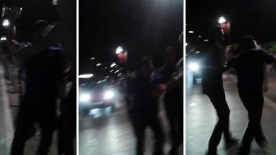 Una de las gráficas donde se evidencia el pleito del exfutbolista argentino Diego Maradona.