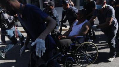 Heridos son llevados al Hospital Escuela en Tegucigalpa