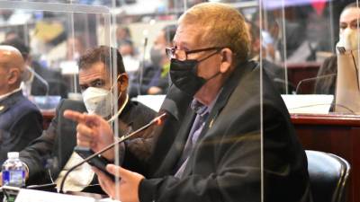 El diputado oficialista, Edgardo “El Chele” Castro, del partido Libertad y Refundación (Libre).