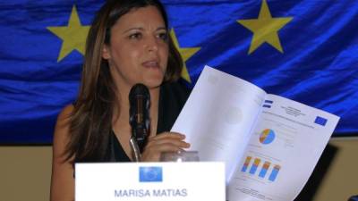 La jefa de la Misión de Observación Electoral de la Unión Europea para las elecciones generales de Honduras, Marisa Matias. EFE/Archivo.