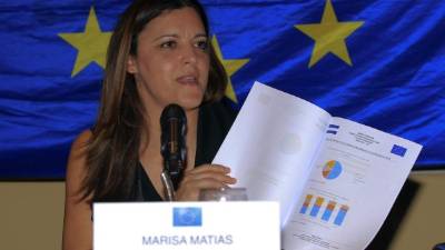 La jefa de la Misión de Observación Electoral de la Unión Europea para las elecciones generales de Honduras, Marisa Matias. EFE/Archivo.
