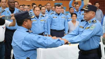 Traspaso de mando en La Lima, Cortés.