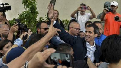 El presidente interino de Venezuela, Juan Guaidó, convocó a nuevas manifestaciones para presionar a Maduro a entregar el poder./AFP.