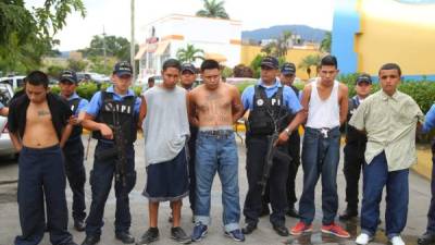 Detenidos por las autoridades en la ciudad de La Lima, Cortés.