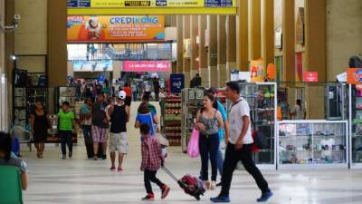 Ayer la terminal estuvo con poco tráfico.