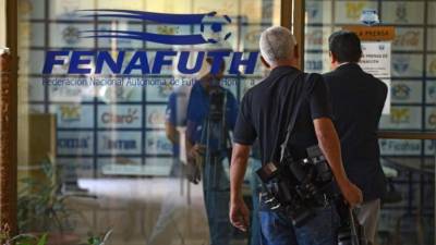 Las oficinas de la Federación Nacional Autónoma de Fútbol de Honduras.