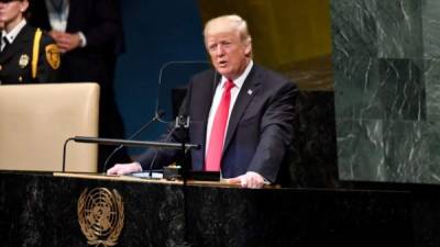 Trump destacó en su discurso ante la Asamblea General de la ONU su 'audaz' estrategia hacia Corea del Norte./AFP.