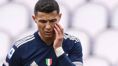La Juventus y Cristiano Ronaldo han sufrido su séptima derrota de la temporada en la Serie A. Foto AFP.