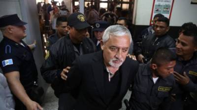 Pérez Molina enfrenta un proceso por corrupción en Guatemala.