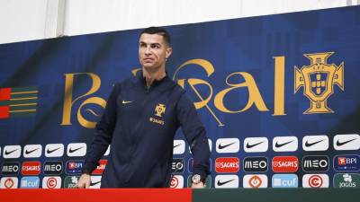 CR7 atendió este lunes a la prensa deportiva.