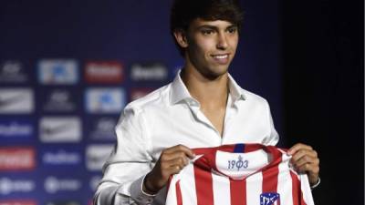 Joao Félix llega al Atlético de Madrid a cambio de 126 millones de euros. Foto AFP.