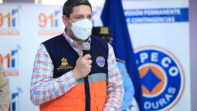 El ministro de Gestión de Riesgo y Contingencias Nacionales (Copeco), Max Alejandro González.