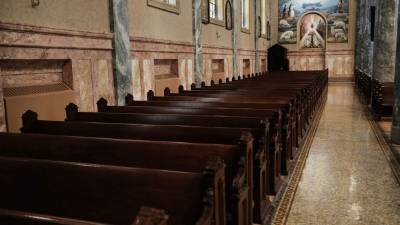 Una iglesia católica en Brooklyn, Nueva York. Foto: AFP