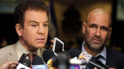 Salvador Nasralla y Virgilio Padilla en imagen de archivo. La Prensa.