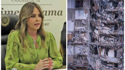 La hermana de Silvana López, primera dama de Paraguay, se encuentra entre una decena de hispanos desaparecidos tras derrumbe de edificio./AFP..
