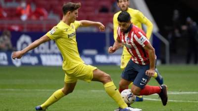 Luis Suárez no pudo marcar en el duelo Atlético de Madrid vs Villarreal.