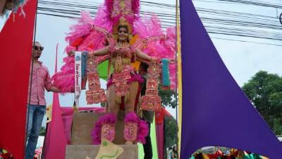 22 carrozas y comparsas participaron en el desfile que, según las autoridades, ha sido el más vistoso hasta ahora