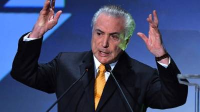 El presidente brasileño Michel Temer.
