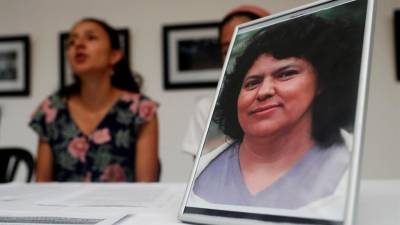 Bertha Zúñiga, hija de la activista Berta Cáceres en una fotografía de archivo.
