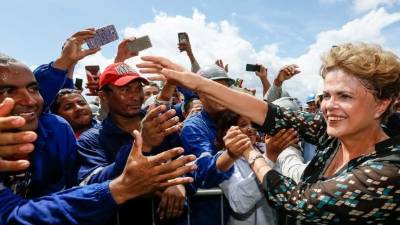El Senado de Brasil se aprestaba esta semana a suspender a la presidenta Dilma Rousseff. Foto: AFP